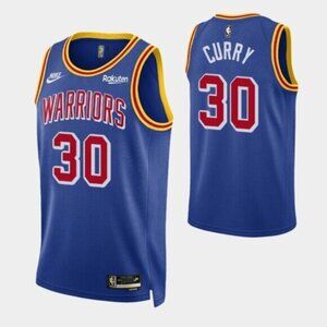Mens Kids Youths Stephen Curry Blue Stitched Jersey